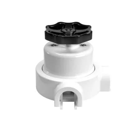 Switch/deflector set with button and base for Creative-Tubes white porcelain