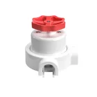 Switch/deflector set with button and base for Creative-Tubes white porcelain