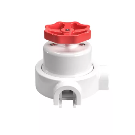 Switch/deflector set with button and base for Creative-Tubes white porcelain