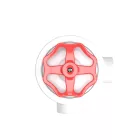 Switch/deflector set with button and base for Creative-Tubes white porcelain