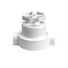 Switch/deflector set with button and base for Creative-Tubes white porcelain