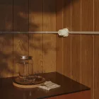 Switch/deflector set with button and base for Creative-Tubes white porcelain
