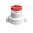 Switch/deflector set with button and base for Creative-Tubes white porcelain
