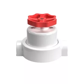   Switch/deflector set with button and base for Creative-Tubes white porcelain