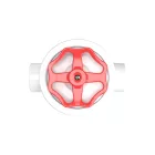 Switch/deflector set with button and base for Creative-Tubes white porcelain