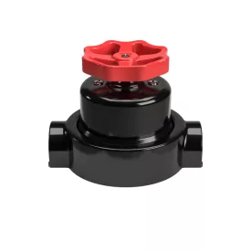   Switch/deflector set with button and base for Creative-Tubes, black porcelain