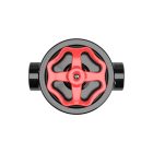 Switch/deflector set with button and base for Creative-Tubes, black porcelain