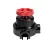 Switch/deflector set with button and base for Creative-Tubes, black porcelain