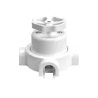 Switch/deflector set with button and base for Creative-Tubes white porcelain