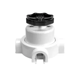  Switch/deflector set with button and base for Creative-Tubes white porcelain