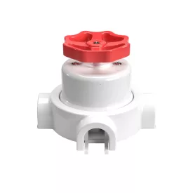   Switch/deflector set with button and base for Creative-Tubes white porcelain