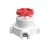 Switch/deflector set with button and base for Creative-Tubes white porcelain