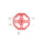 Switch/deflector set with button and base for Creative-Tubes white porcelain