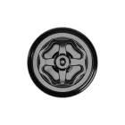 Switch/diverter set with black porcelain knob and base