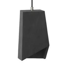   Prisma cement lampshade for hanging, with cable clamp and E27 socket
