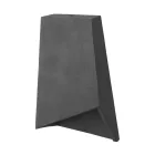 Prisma cement lampshade for hanging, with cable clamp and E27 socket