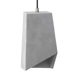   Prisma cement lampshade for hanging, with cable clamp and E27 socket