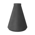 Funnel-shaped cement lampshade for hanging, with cable clamp and E27 lamp holder