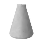 Funnel-shaped cement lampshade for hanging, with cable clamp and E27 lamp holder