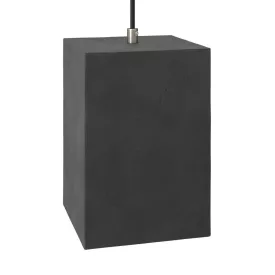   Checkered cement lampshade for hanging, with cable clamp and E27 lamp socket