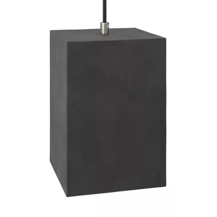 Checkered cement lampshade for hanging, with cable clamp and E27 lamp socket