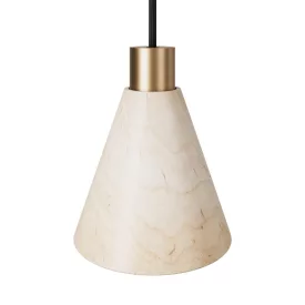 Wooden conical lampshade
