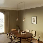 Wooden conical lampshade