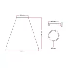 Wooden conical lampshade