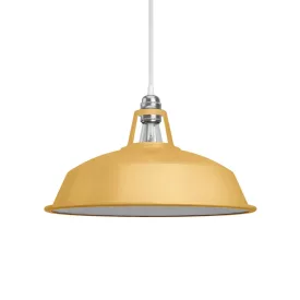   Marine lampshade made of enamelled metal, with E27 socket, 38 cm diameter