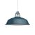 Dockyard Lampshade made of Enamelled Metal, with E27 Fixture, 38 cm Diameter Petrol Blue
