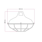 Lampshade Harbour with metal basket