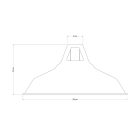 Marine lampshade made of enamelled metal, with E27 socket, 38 cm diameter