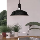 Marine lampshade made of enamelled metal, with E27 socket, 38 cm diameter