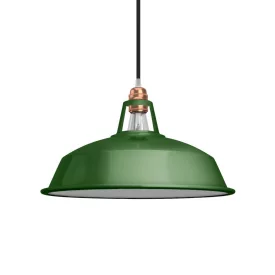   Marine lampshade made of enamelled metal, with E27 socket, 38 cm diameter