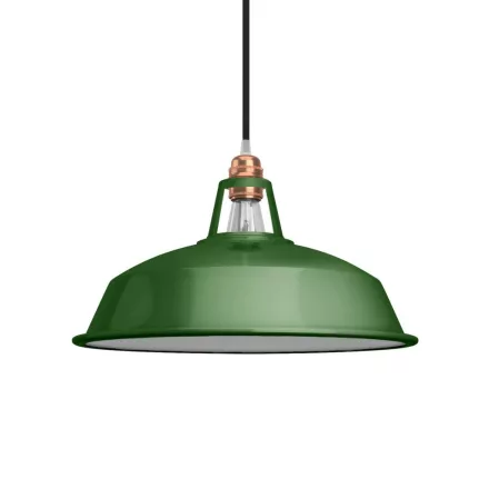 Marine lampshade made of enamelled metal, with E27 socket, 38 cm diameter