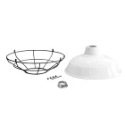 Lampshade with metal basket