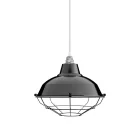 Lampshade with metal basket