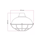 Lampshade with metal basket