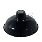 Bistrot lampshade in polished metal, with E27 socket, 30 cm diameter