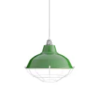 Lampshade with metal basket