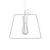 Metal Duedì Base lampshade with metal lamp holder cover and E27 lamp holder