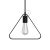  Metal Duedì Apex Lampshade with Metal Lamp Holder Cover and E27 Lamp Holder Black