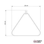 Metal Duedì Apex lampshade with metal lamp holder cover and E27 lamp holder