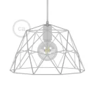 Dome XL bare metal lampshade with E27 lamp holder