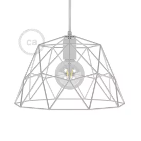 Dome XL bare metal lampshade with E27 lamp holder