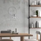 Dome XL bare metal lampshade with E27 lamp holder