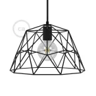 Dome XL bare metal lampshade with E27 lamp holder