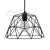 Dome XL bare metal lampshade with E27 lamp holder