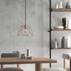 Dome XL bare metal lampshade with E27 lamp holder