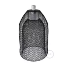 Bare bulb cage metal lampshade Ghostbell with E27 bulb socket